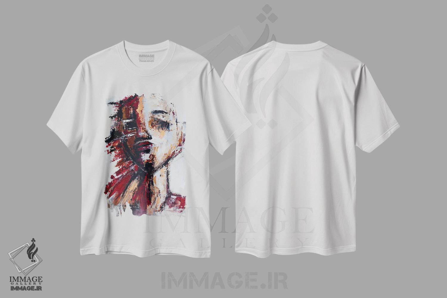 تیشرت طرح دار تمام من، آبستره اثر آرون آلن | immage.ir