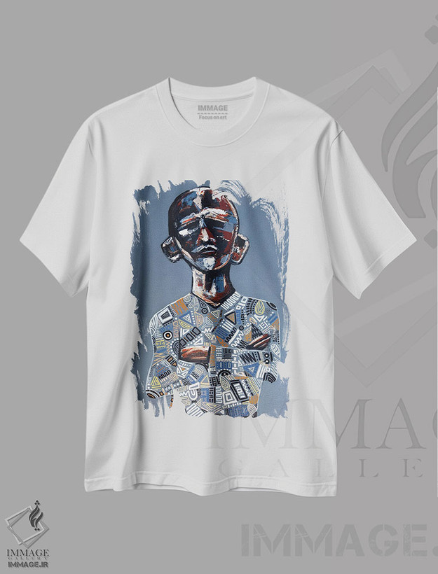 تیشرت طرح دار ما واقعاً باحالیم، آبستره اثر آرون آلن | فروشگاه ایماژ