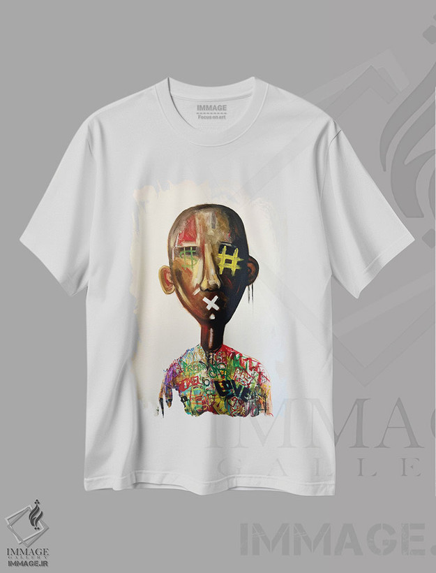 تیشرت طرح دار حس سایبری، هنر آمریکایی آفریقایی تبار اثر آرون آلن | فروشگاه ایماژ