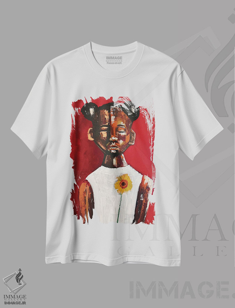 تیشرت طرح دار آخرین گل آفتابگردان، هنر آمریکایی آفریقایی تبار اثر آرون آلن | immage.ir