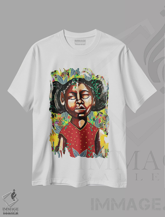 تیشرت طرح دار صبح بخیر آفتاب، هنر آمریکایی آفریقایی تبار اثر آرون آلن | فروشگاه ایماژ