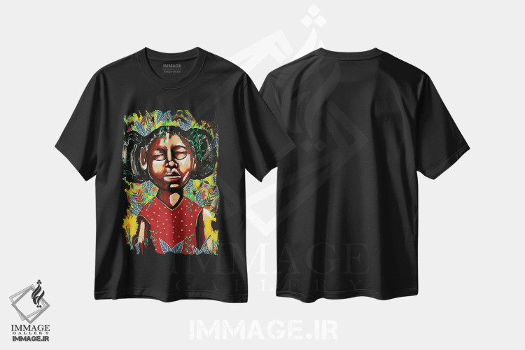 تیشرت طرح دار صبح بخیر آفتاب، هنر آمریکایی آفریقایی تبار اثر آرون آلن | immage.ir