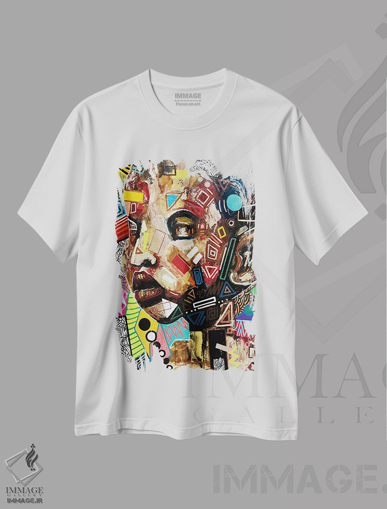 تیشرت طرح دار پنجره ای به درون زمان، دکور معاصر اثر آرون آلن | فروشگاه ایماژ