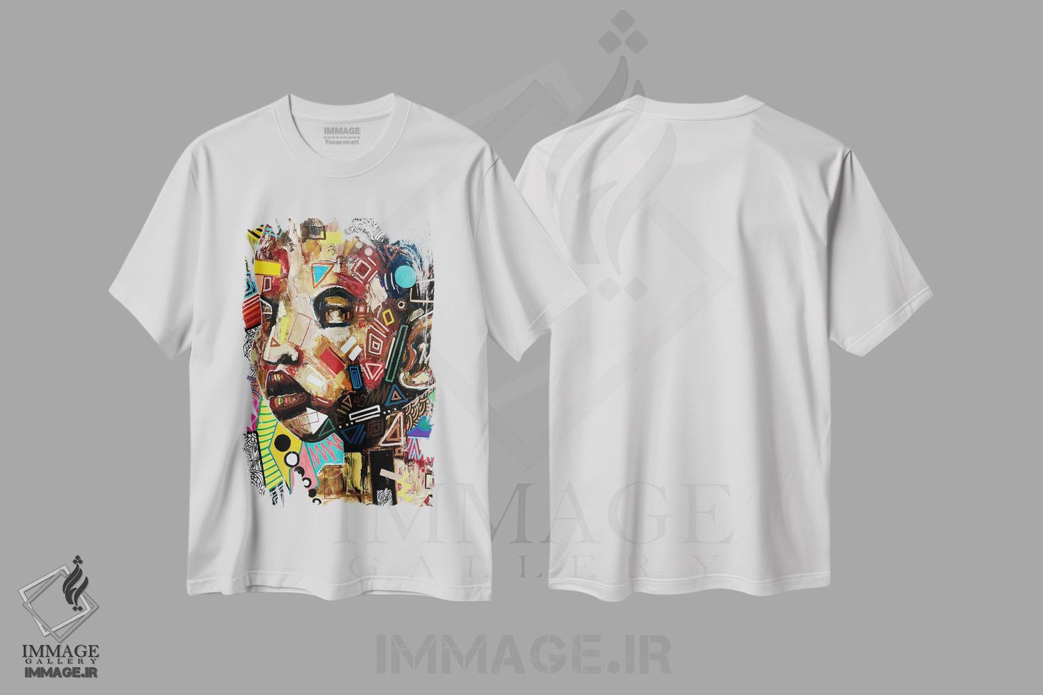 تیشرت طرح دار پنجره ای به درون زمان، دکور معاصر اثر آرون آلن | فروشگاه ایماژ