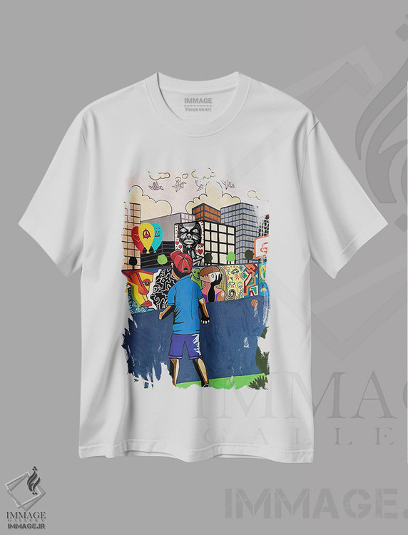 تیشرت طرح دار چند روز از ابدیت، دکور معاصر اثر آرون آلن | immage.ir