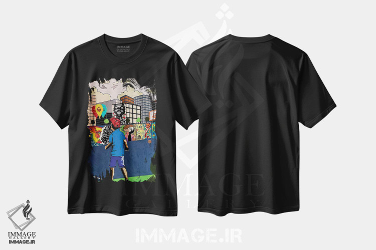 تیشرت طرح دار چند روز از ابدیت، دکور معاصر اثر آرون آلن | فروشگاه ایماژ