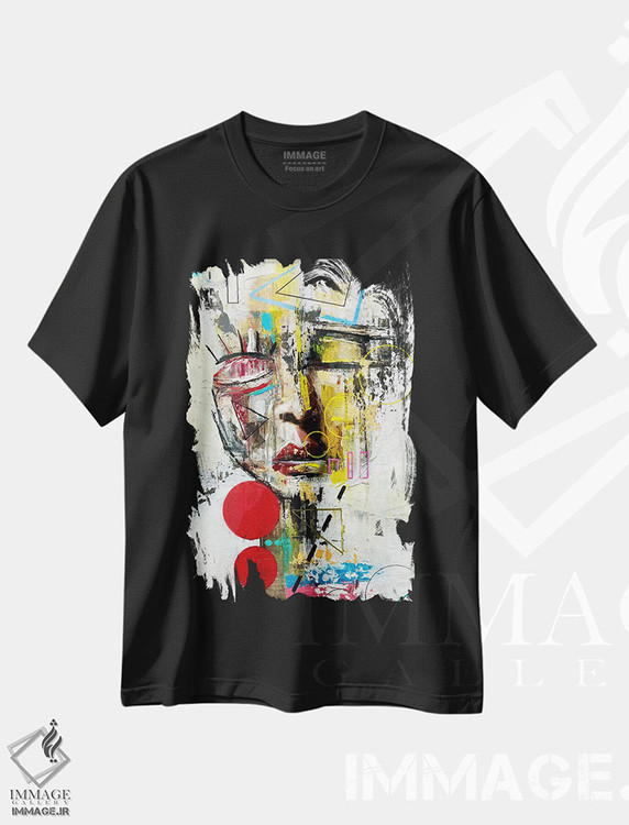 تیشرت طرح دار اُآسیس کویری، هنر آمریکایی آفریقایی تبار اثر آرون آلن | فروشگاه ایماژ