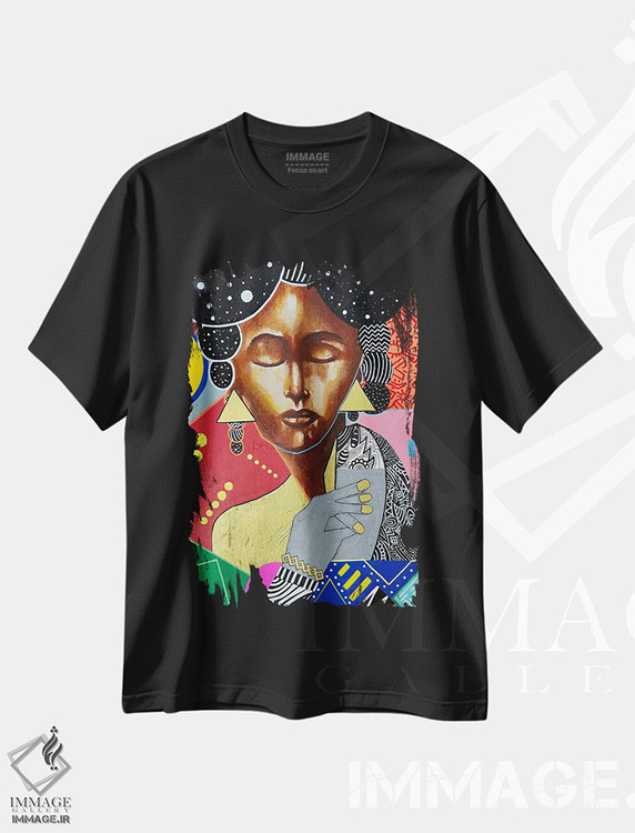 تیشرت طرح دار دخترانی شبیه ما، هنر آمریکایی آفریقایی تبار اثر آرون آلن | immage.ir