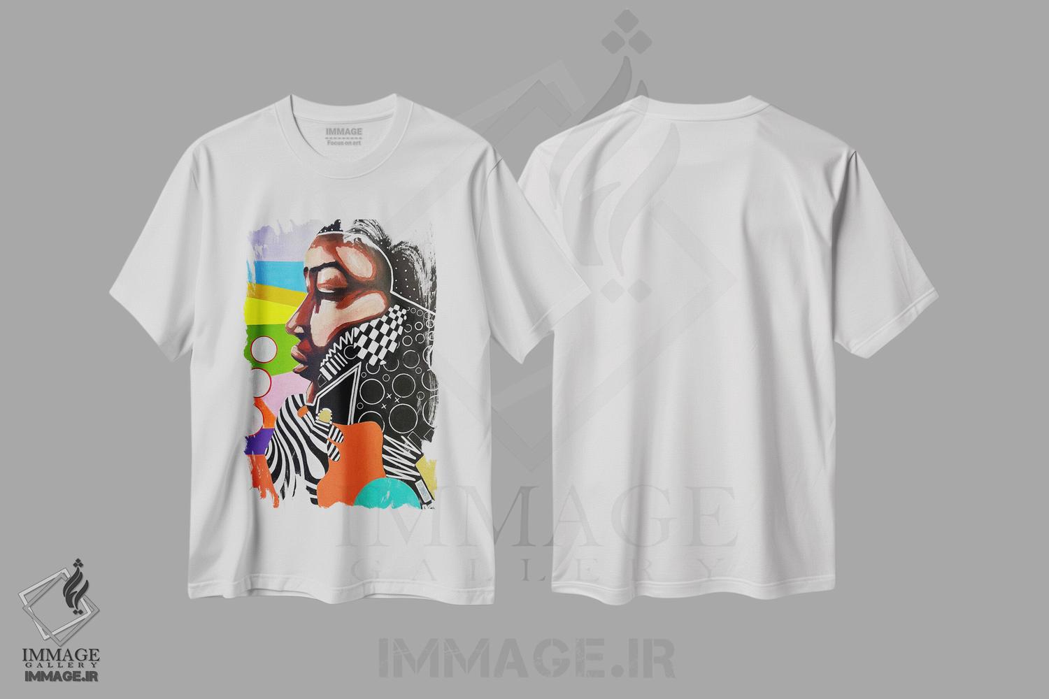 تیشرت طرح دار دیدگاه، هنر آمریکایی آفریقایی تبار اثر آرون آلن | فروشگاه ایماژ