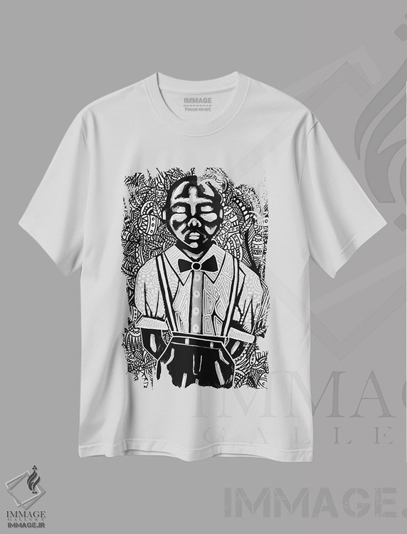 تیشرت طرح دار ژرفای تنهایی من، هنر آمریکایی آفریقایی تبار اثر آرون آلن | immage.ir