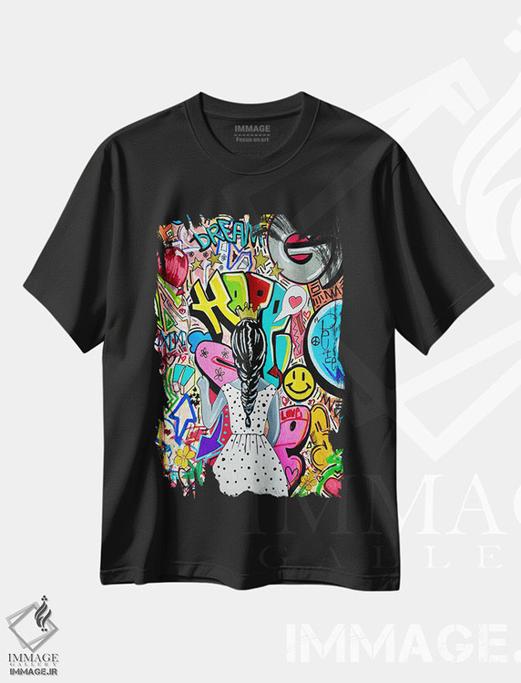 تیشرت طرح دار جاهایی که امید به آن ها ره می برد، هنر آمریکایی آفریقایی تبار اثر آرون آلن | immage.ir