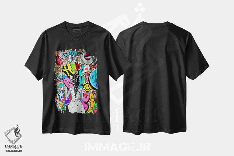 تیشرت طرح دار جاهایی که امید به آن ها ره می برد، هنر آمریکایی آفریقایی تبار اثر آرون آلن | immage.ir
