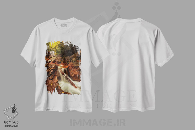 تیشرت طرح دار مسیر طبیعت، مدیوم اثر اندی اموس | immage.ir