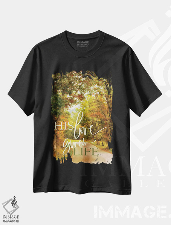 تیشرت طرح دار عشقش زندگی می بخشد، مدیوم اثر اندی اموس | immage.ir