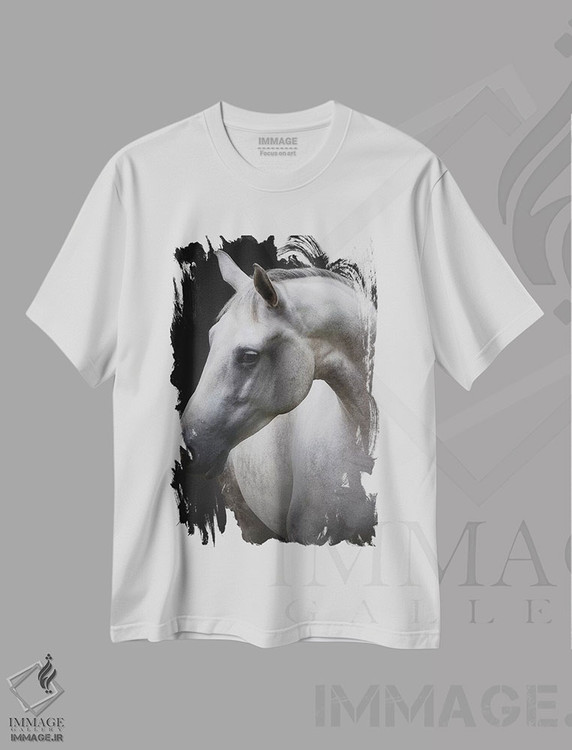 تیشرت طرح دار مگی، تزئینی اثر آویشای آویوی | فروشگاه ایماژ