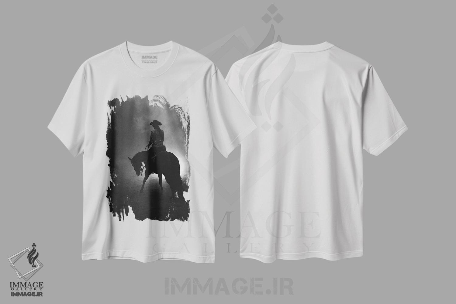 تیشرت طرح دار رو در رو شدن با ناشناخته، هنر فاخر اثر آنا آرشینگر | immage.ir