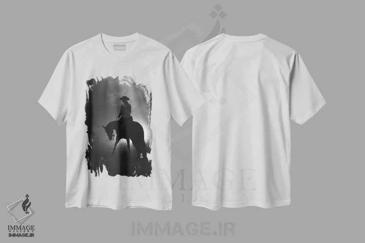 تیشرت طرح دار رو در رو شدن با ناشناخته، هنر فاخر اثر آنا آرشینگر | immage.ir