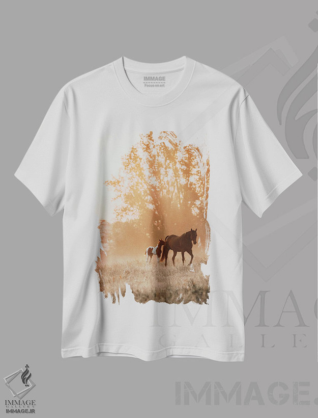 تیشرت طرح دار در کنار تو احساس امنیت داشتن، هنر فاخر اثر آنا آرشینگر | فروشگاه ایماژ