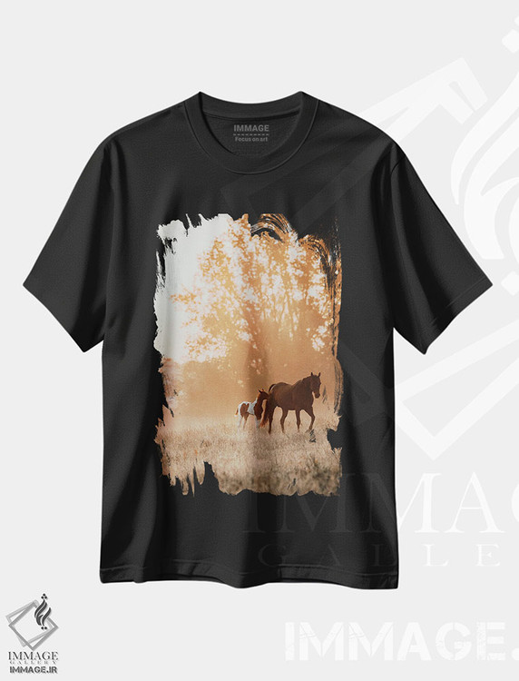 تیشرت طرح دار در کنار تو احساس امنیت داشتن، هنر فاخر اثر آنا آرشینگر | immage.ir