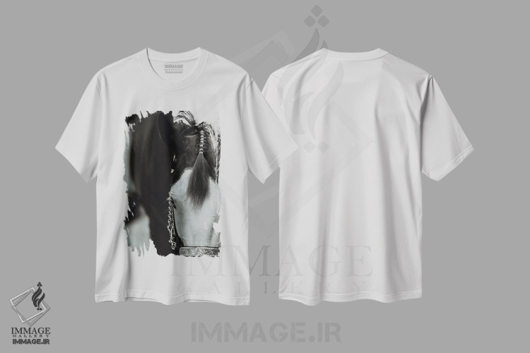 تیشرت طرح دار آماده برای نمایش، هنر فاخر اثر آنا آرشینگر | immage.ir