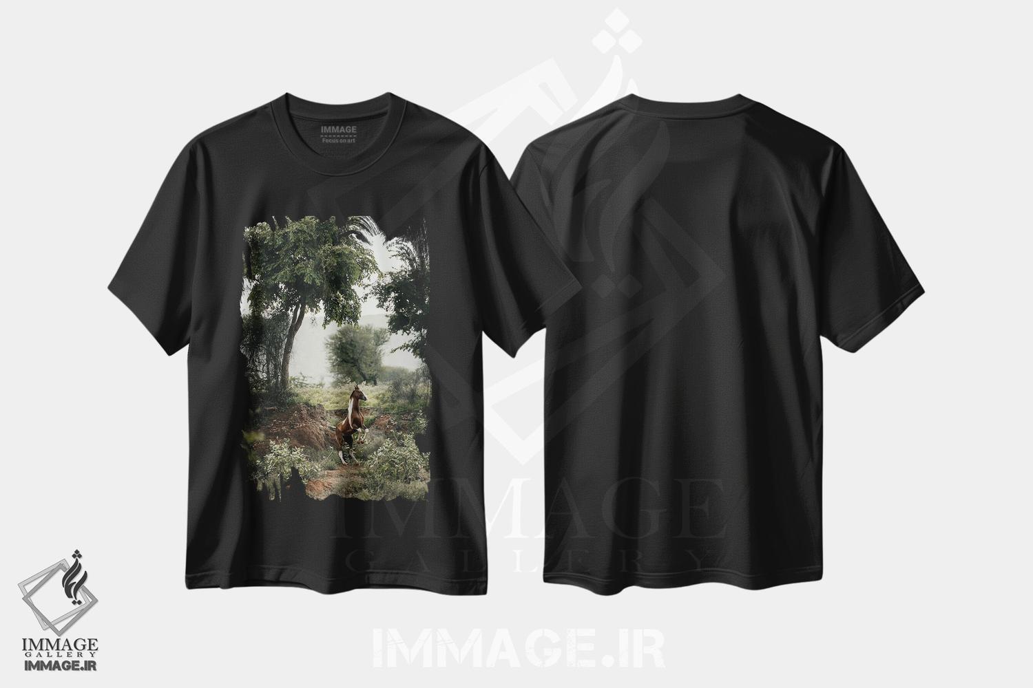 تیشرت طرح دار مهار افق عمودی، هنر فاخر اثر آنا آرشینگر | immage.ir