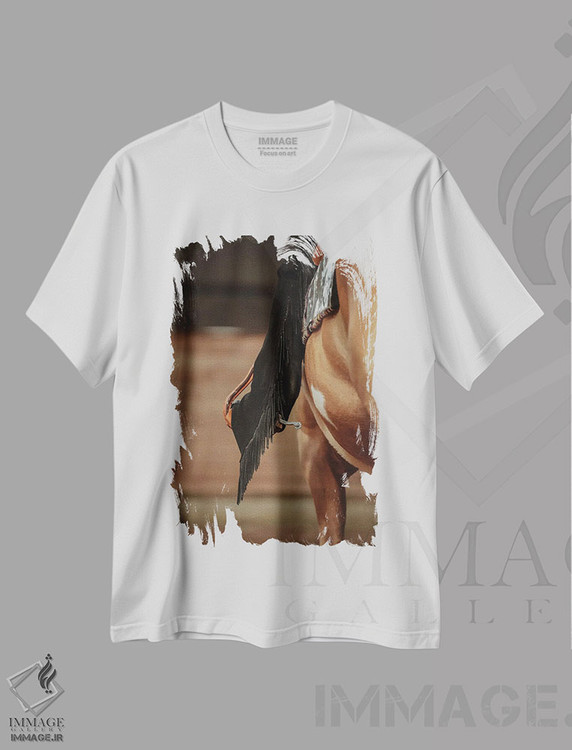 تیشرت طرح دار کالبدشناسی انتزاعی، هنر فاخر اثر آنا آرشینگر | فروشگاه ایماژ