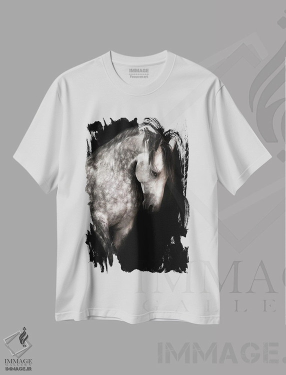 تیشرت طرح دار کاریزما، هنر فاخر اثر آنا آرشینگر | فروشگاه ایماژ
