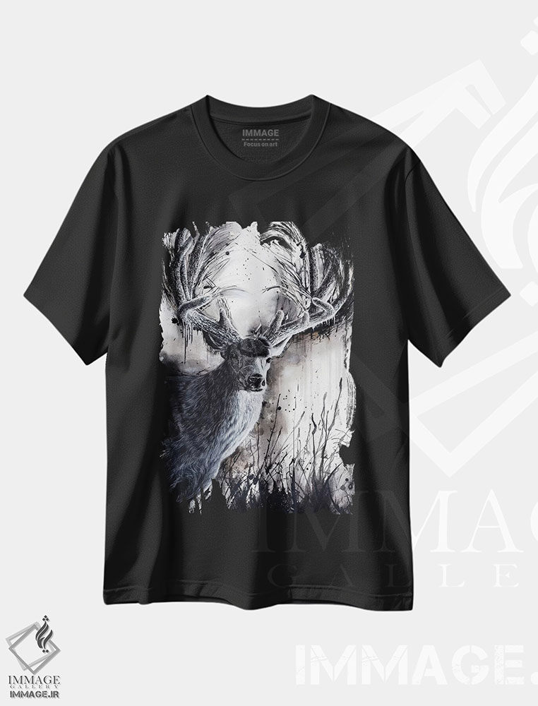 تیشرت طرح دار شاهزاده پونسازگانت، تزئینی اثر آنجلا بادن | immage.ir