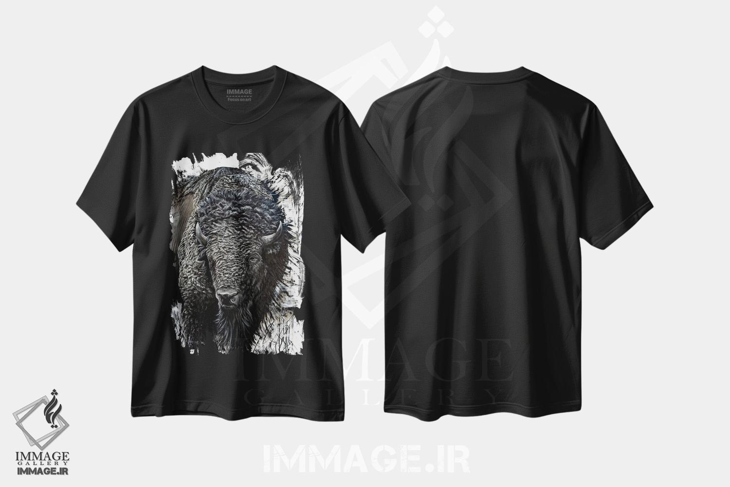 تیشرت طرح دار غول دشت، تزئینی اثر آنجلا بادن | immage.ir