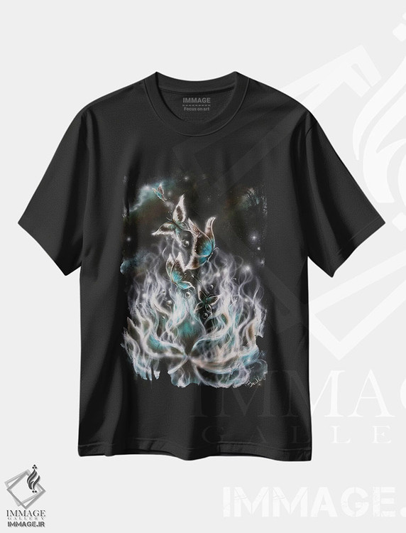 تیشرت طرح دار پدیدار شدن، مدیوم اثر آنجلا بادن | فروشگاه ایماژ