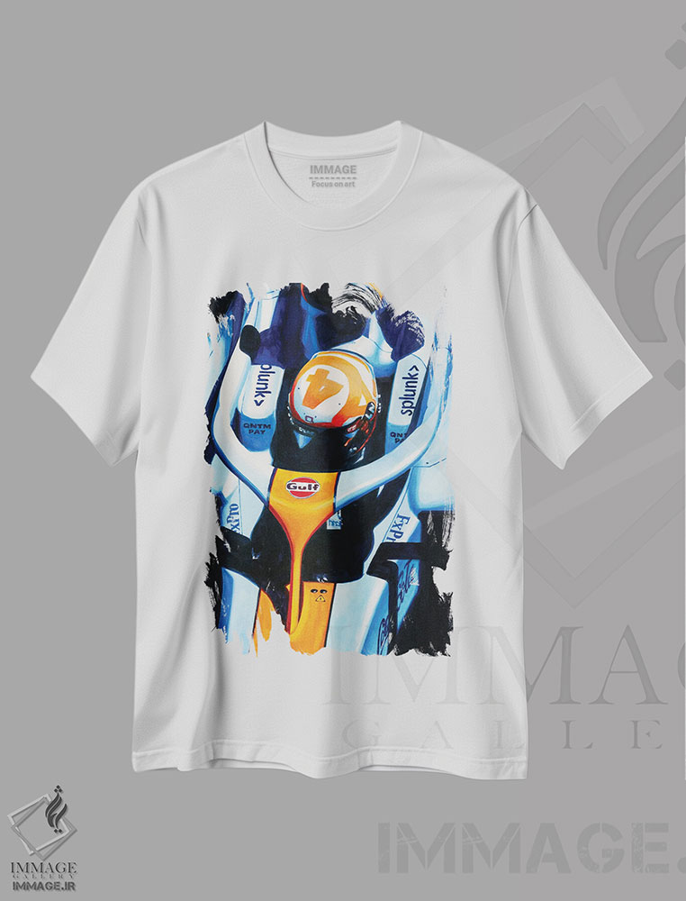 تیشرت طرح دار لاندو نوریس، هنر دیجیتال اثر الکس استاچ بری | فروشگاه ایماژ