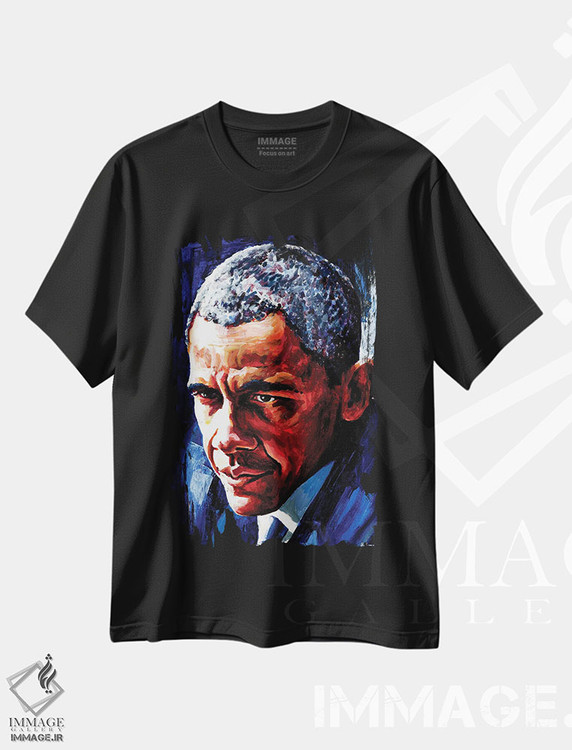 تیشرت طرح دار باراک اوباما، هنر دیجیتال اثر الکس استاچ بری | immage.ir