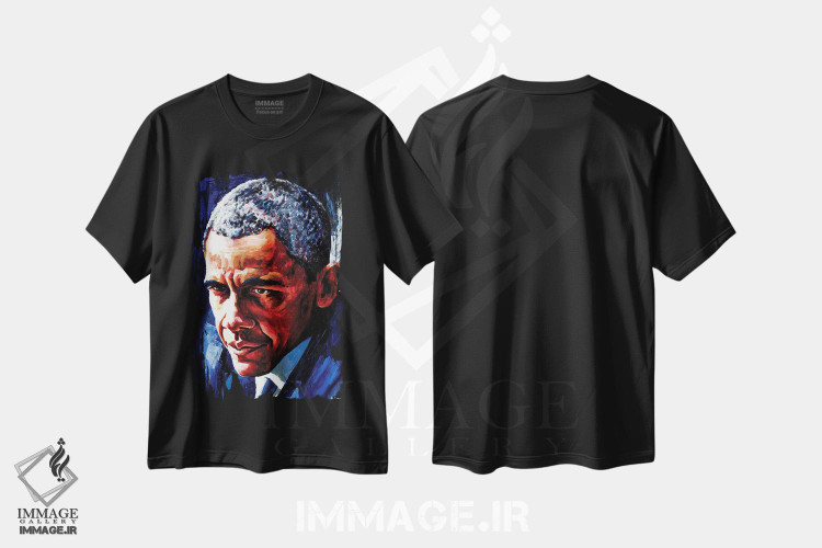 تیشرت طرح دار باراک اوباما، هنر دیجیتال اثر الکس استاچ بری | immage.ir
