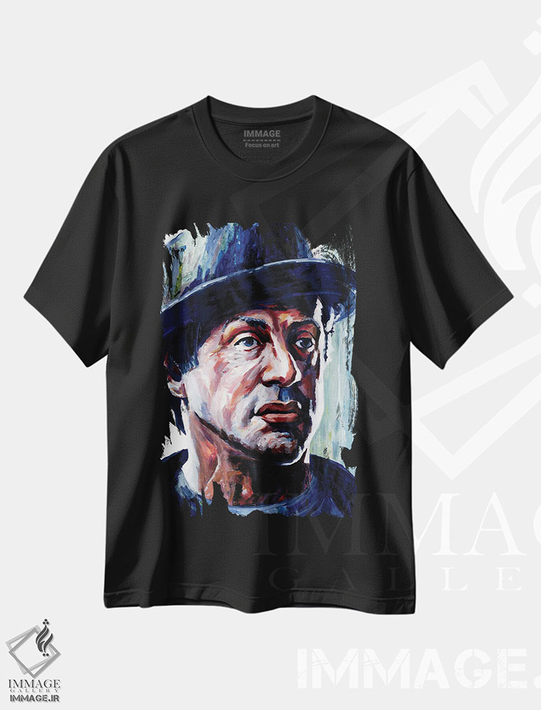 تیشرت طرح دار راکی بالبوآ، هنر دیجیتال اثر الکس استاچ بری | فروشگاه ایماژ