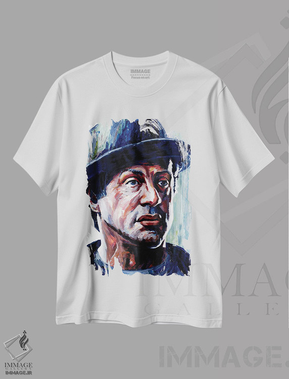 تیشرت طرح دار راکی بالبوآ، هنر دیجیتال اثر الکس استاچ بری | immage.ir