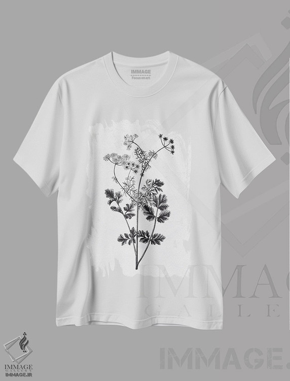 تیشرت طرح دار گیاهان فشرده شده II، دکوراسیون جایگزین اثر آن بیلی | immage.ir