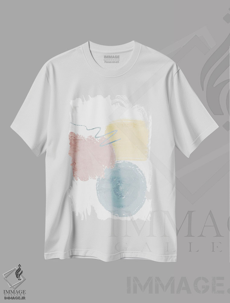 تیشرت طرح دار شکل نرم II اثر آن بیلی | فروشگاه ایماژ