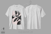 تیشرت طرح دار فیکوس الاستیکا با حس صورتی، سیاه و سفید I، تزئینی اثر هنر آنیتا و بلا | immage.ir
