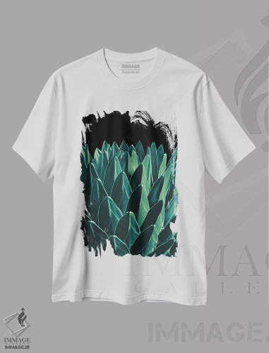 تیشرت طرح دار آگاو شیک XI، عکاسی ماکرو اثر هنر آنیتا و بلا | فروشگاه ایماژ