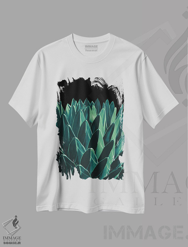 تیشرت طرح دار آگاو شیک XI، عکاسی ماکرو اثر هنر آنیتا و بلا | فروشگاه ایماژ