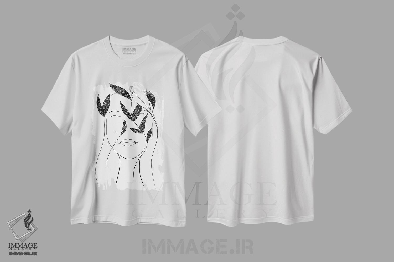 تیشرت طرح دار بانوی درخشان I، تزئینی اثر هنر آنیتا و بلا | فروشگاه ایماژ