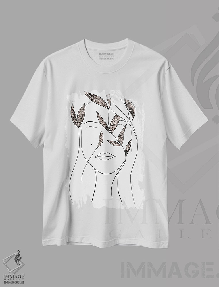 تیشرت طرح دار بانوی درخشان II، تزئینی اثر هنر آنیتا و بلا | immage.ir