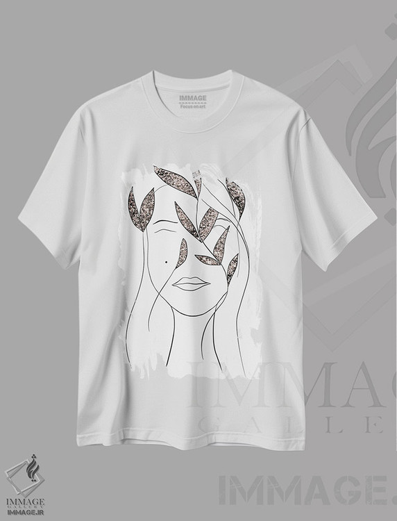 تیشرت طرح دار بانوی درخشان II، تزئینی اثر هنر آنیتا و بلا | immage.ir