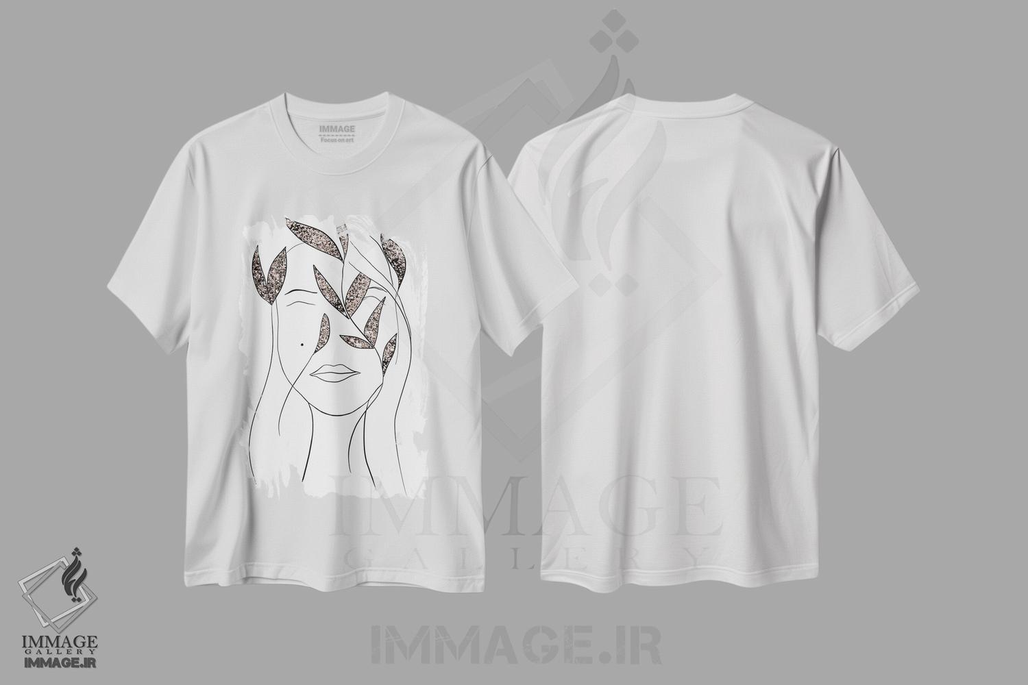 تیشرت طرح دار بانوی درخشان II، تزئینی اثر هنر آنیتا و بلا | immage.ir