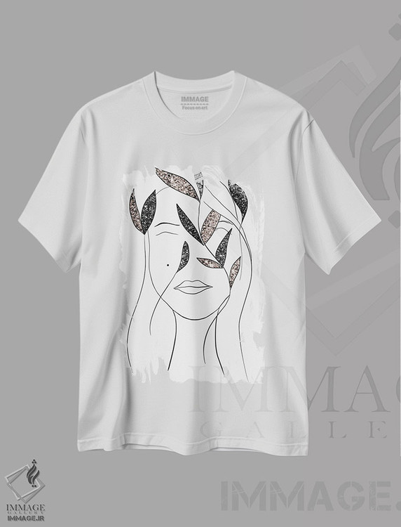 تیشرت طرح دار بانوی درخشان III، تزئینی اثر هنر آنیتا و بلا | فروشگاه ایماژ