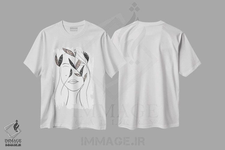 تیشرت طرح دار بانوی درخشان III، تزئینی اثر هنر آنیتا و بلا | فروشگاه ایماژ