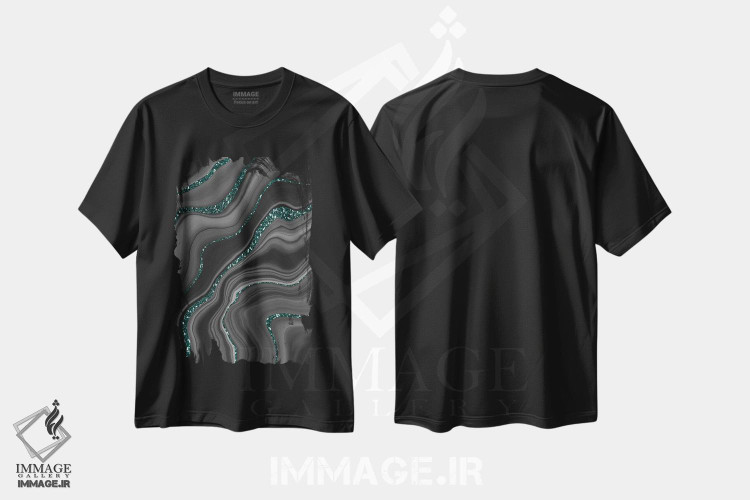 تیشرت طرح دار آثار هنر آنیتا و بلا - immage.ir