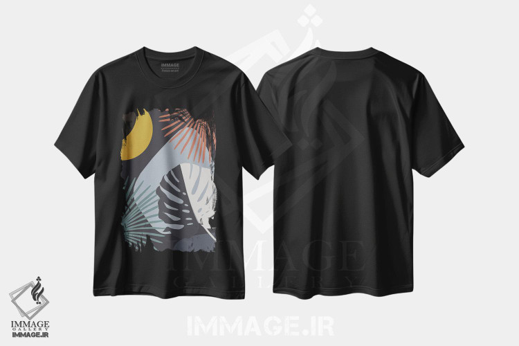 تیشرت طرح دار آثار هنر آنیتا و بلا - immage.ir