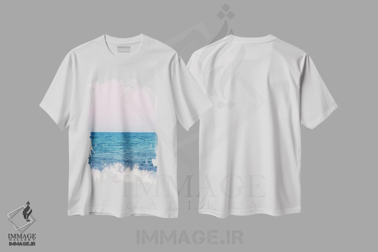 تیشرت طرح دار رویای موج اقیانوس I، دکور ساحلی اثر هنر آنیتا و بلا | فروشگاه ایماژ