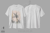 تیشرت طرح دار نخل های کالیفرنیا با حس پاستلی تابستانی I، تزئینی اثر هنر آنیتا و بلا | immage.ir